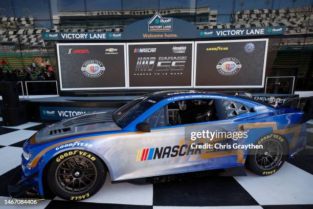 Officially unveiled the Next Gen Chevrolet Camaro ZL1 and livery it plans to race as the Garage 56 entry in the 2023 24 Hours of Le Mans at Daytona...