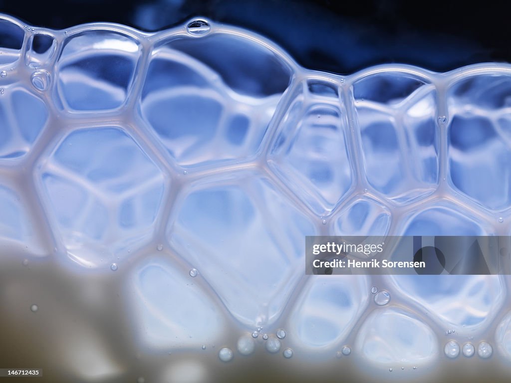 Close up of bubbles