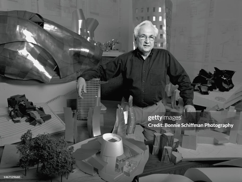 Portrait of Frank Gehry with Miniatures