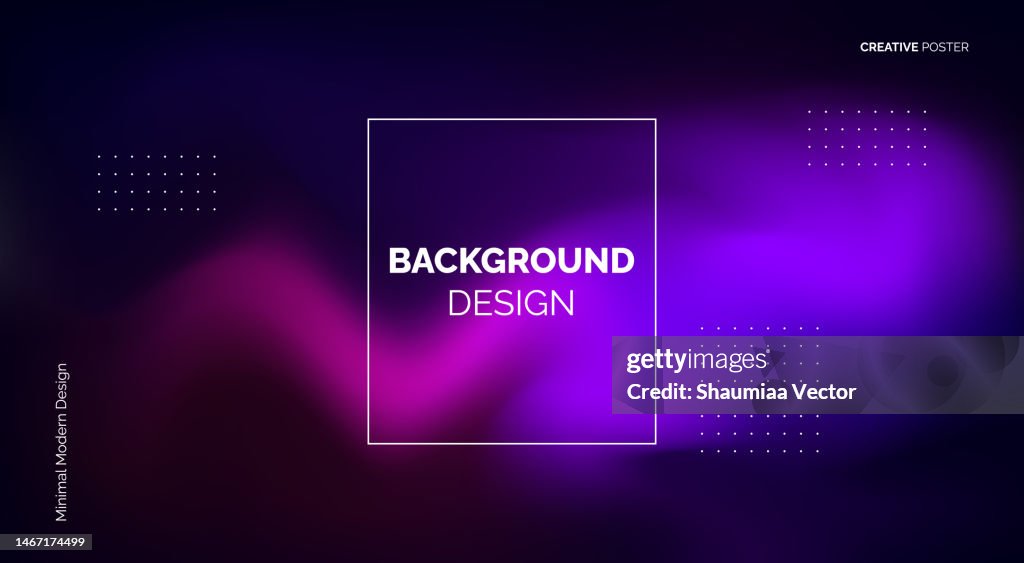 Modelo de papel de parede de design de fundo do gradiente degradê desfocado abstrato com cor dinâmica, ondas e mistura. Design de pano de fundo moderno futurista para negócios, apresentação, anúncios, banner