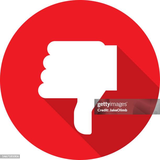 thumbs down icon 1 - anti bullying symbols stock illustrations