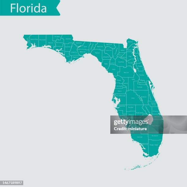 Florida Maps In Color 3,625 Political Map Of Florida Stock Photos, High-Res Pictures, and ...