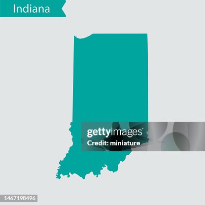 Indianamap Pretty Indiana Map High-Res Vector Graphic - Getty Images