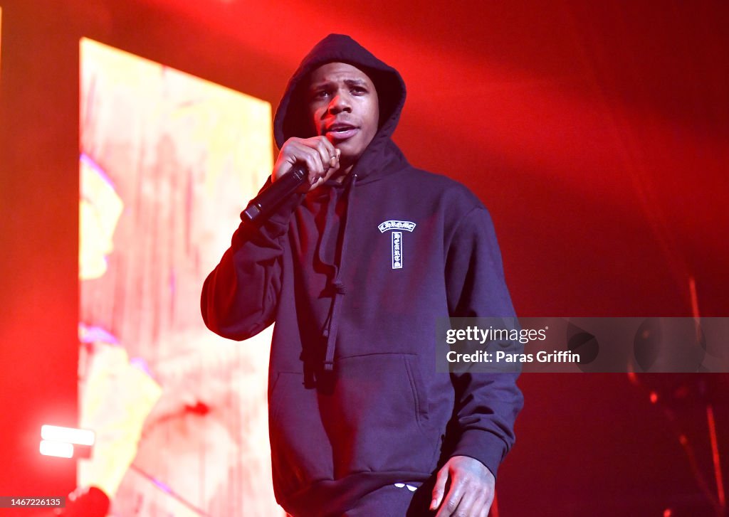 Boogie The Rapper Rapper A Boogie Wit Da Hoodie performs in concert during his