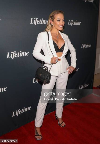 Reality TV Personality Mary Fitzgerald-Bonnet attends the premiere of Lifetime's "A Rose For Her Grave: The Randy Roth Story" at The London West...