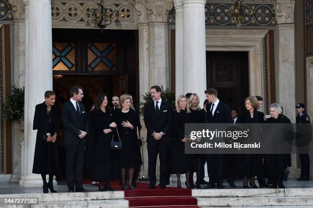 Princess Tatiana of Greece and Denmark, Nicholas of Greece, Princess Alexia of Greece, Queen Anne Marie of Greece, Princess Maria Olympia of Greece,...