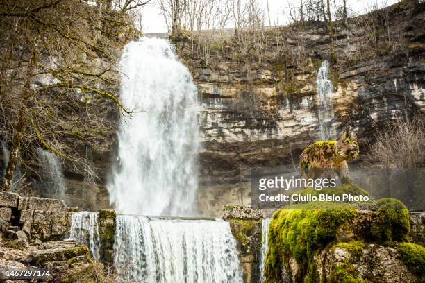 harrison's waterfalls in jura - france v scotland stock pictures, royalty-free photos & images