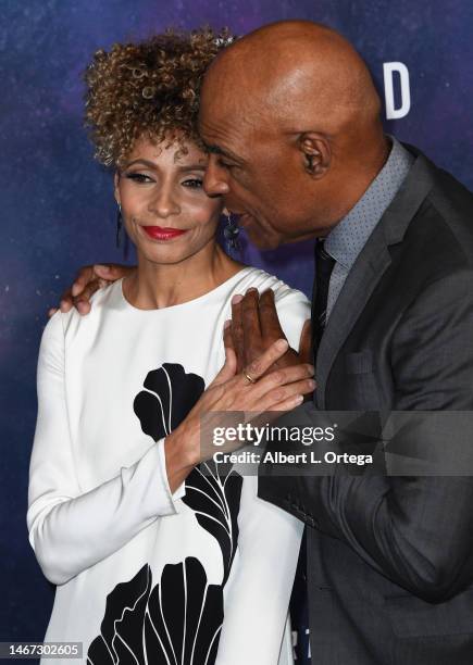 Michelle Hurd and Michael Dorn arrive for the Los Angeles Premiere Of The Third And Final Season Of Paramount+'s Original Series "Star Trek: Picard"...