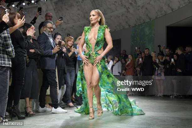 Jennifer Lopez on the catwalk