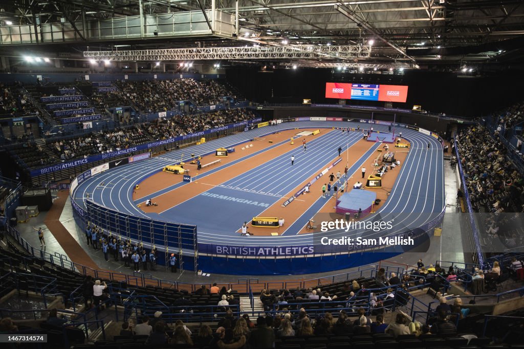 General view of the venue during the UK Athletics Indoor... News Photo