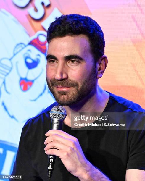 Comedian Brett Goldstein performs at The Ice House Comedy Club on February 17, 2023 in Pasadena, California.