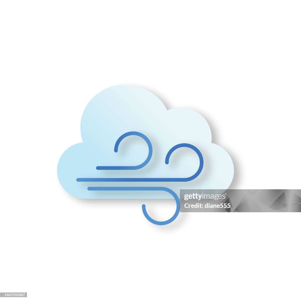 Paper Cut Colorful Weather Icon On A Transparent Background