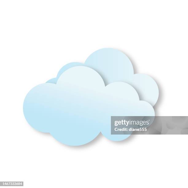 ilustraciones, imágenes clip art, dibujos animados e iconos de stock de icono del clima colorido de corte de papel sobre un fondo transparente - sombra paralela
