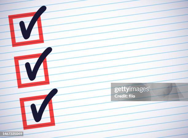 checkliste für die planung von aufgaben checkbox-hintergrund - aufgabenliste stock-grafiken, -clipart, -cartoons und -symbole