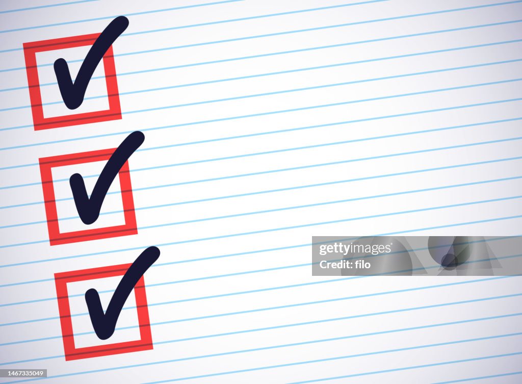 Checkmark Checklist To Do Tasks Planning Checkbox Background High-Res ...