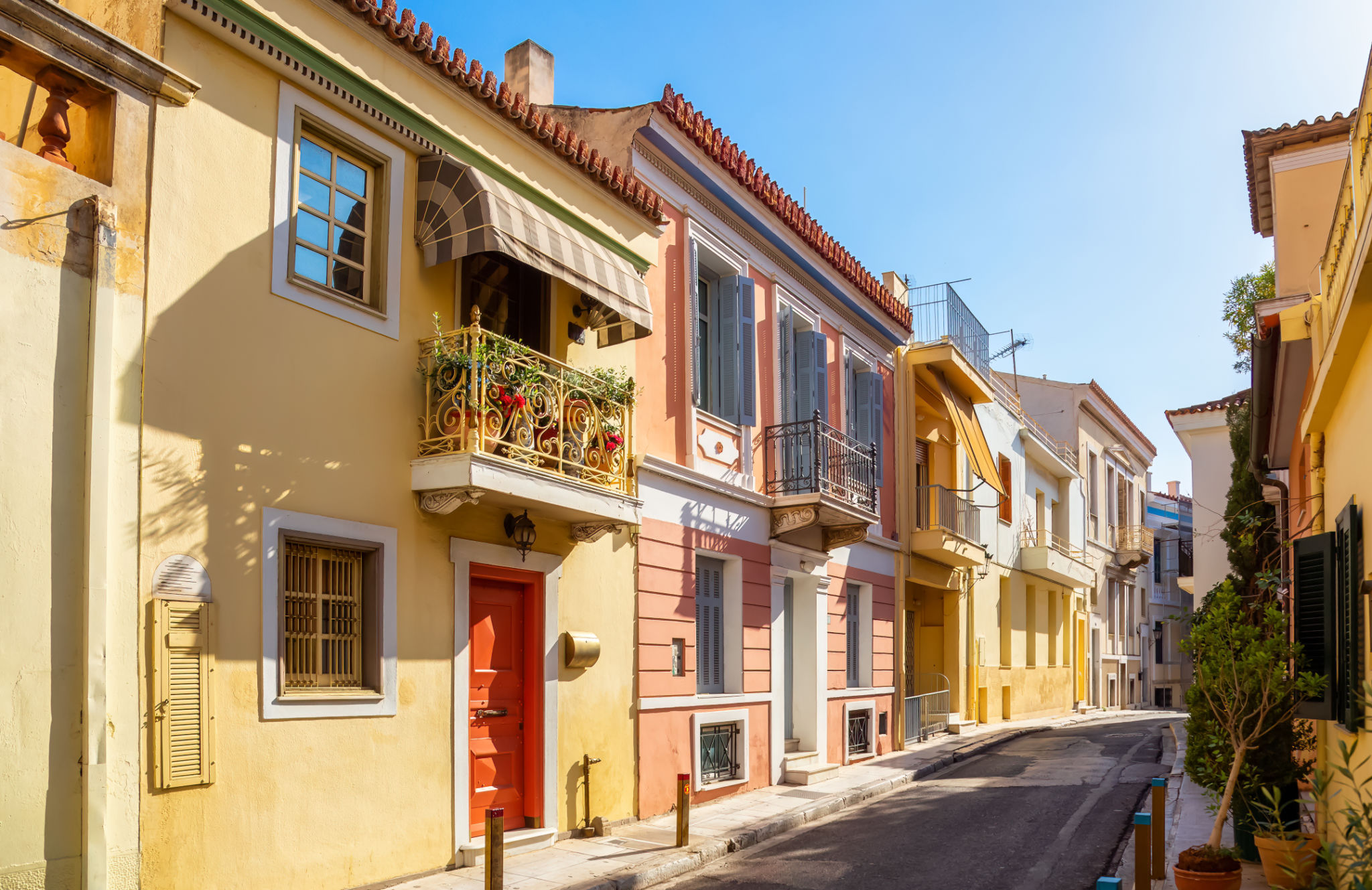 Plaka, Historical neighborhood in Athens, Greece. Plaka, Historical neighborhood in Athens, Greece.
