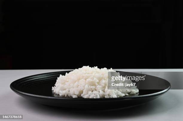 steamed rice - white rice stock pictures, royalty-free photos & images