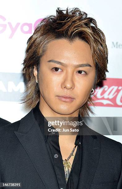 Takahiro of EXILE walks on the red carpet of the MTV Video Music Awards Japan 2012 at Makuhari Messe on June 23, 2012 in Chiba, Japan.