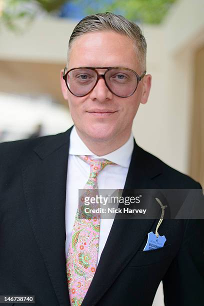 Fashion designer Giles Deacon attends day four of Royal Ascot at Ascot Racecourse on June 22, 2012 in Ascot, England.