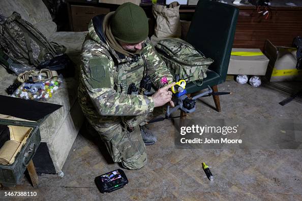 Offensive Operators A drone operator with the Ukrainian Army's 93rd Brigade tests the ...