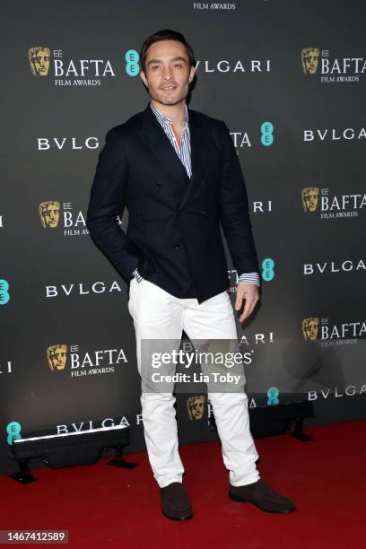 Ed Westwick attends the BAFTA Film Awards 2023 Nominees Party supported by Bulgari at The National Gallery on February 18, 2023 in London, England.