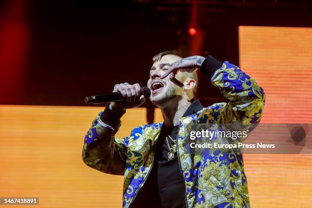 Rappers Natos y Waor during their performance at the Wizink Center, on February 18 in Madrid . The rappers from Madrid already have eight albums, all...