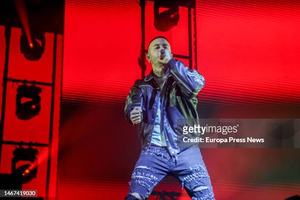 Rappers Natos y Waor during their performance at the Wizink Center, on February 18 in Madrid . The rappers from Madrid already have eight albums, all...