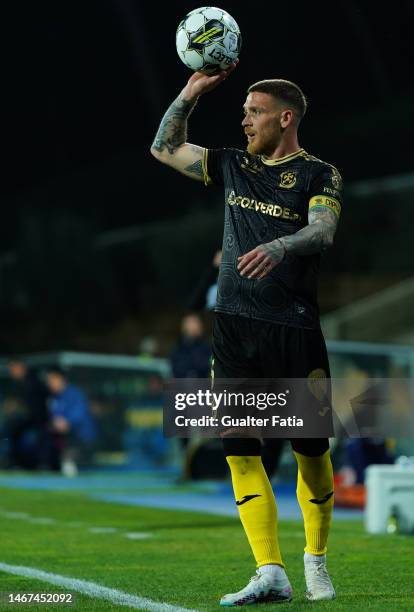 Antunes of FC Pacos de Ferreira in action during the Liga Bwin match between GD Estoril Praia and FC Pacos de Ferreira at Estadio Antonio Coimbra da...