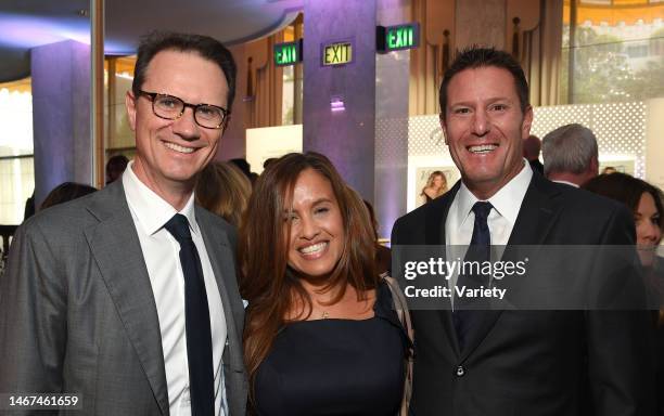 Exclusive - Peter Rice , Gaude Paez and Kevin A. Mayer attend Variety's Power of Women presented by Lifetime at The Beverly Wilshire on October 11,...