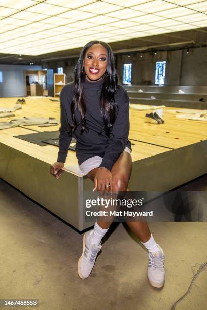 Chiney Ogwumike attends the adidas Basketball "Remember The Why" All-Star Weekend athlete podcast on February 18, 2023 in Salt Lake City, Utah.