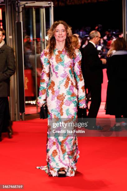 German actress Anne Ratte-Polle attends the She Came to Me premiere and Opening Ceremony red carpet during the 73rd Berlinale International Film...