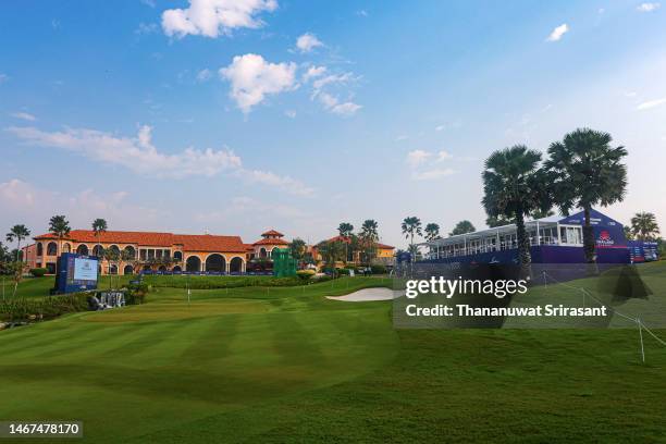 General view of the clubhouse is seen during Day Four of the Thailand Classic at Amata Spring Country Club on February 19, 2023 in Thailand.