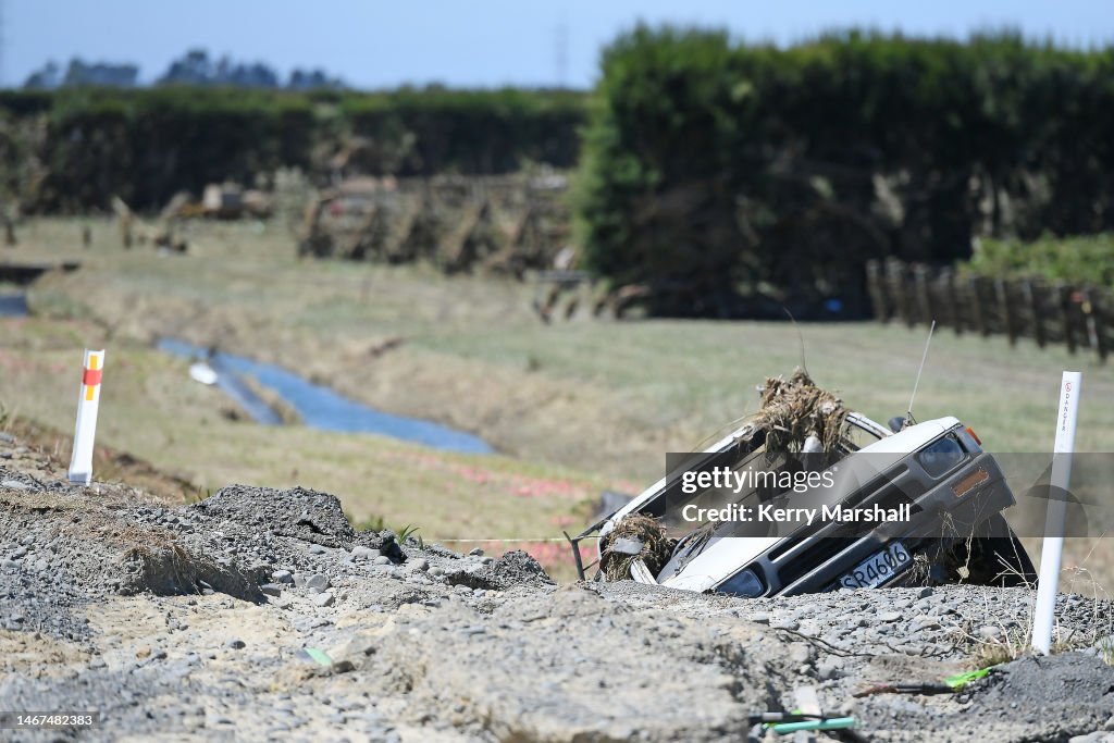 New Zealanders Clean Up Following Cyclone Gabrielle