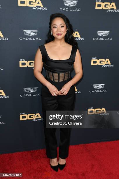 Stephanie Hsu attends the 75th Directors Guild of America Awards at The Beverly Hilton on February 18, 2023 in Beverly Hills, California.