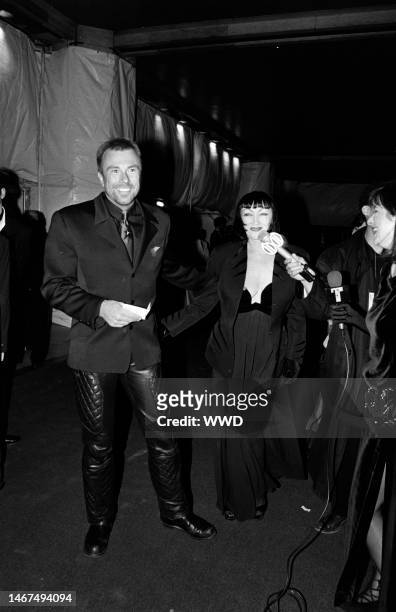 Thierry Mugler attends a Council of Fashion Designers of America event at Lincoln Center in New York City on February 2, 1993.