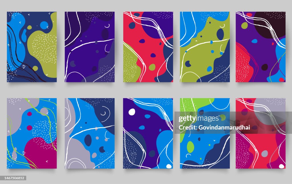 Complex Multy Color Design Trendy Multi Color Abstract Templates High-Res Vector Graphic - Getty ...