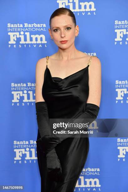 Bren Cukier attends the US premiere of "I Like Movies" during closing night of the 2023 Santa Barbara International Film Festival at The Arlington...