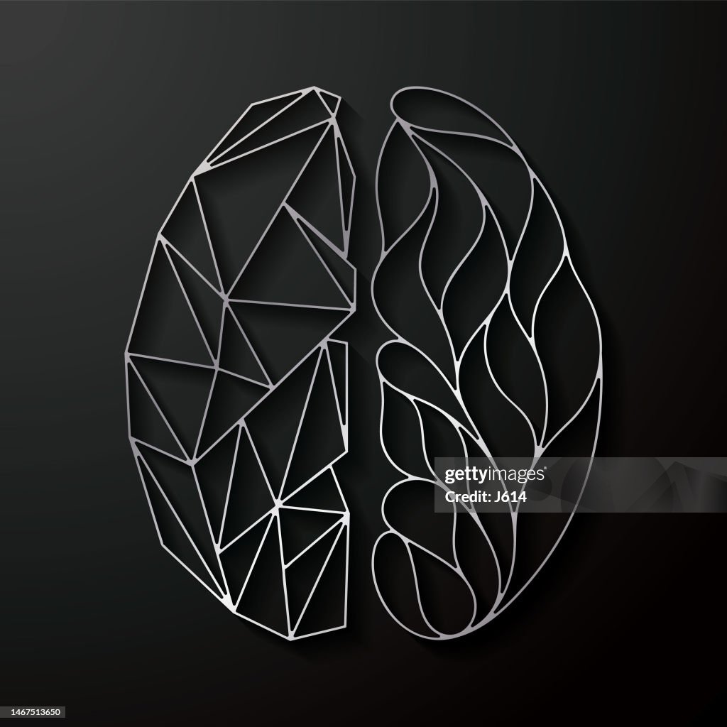Abstract human brain