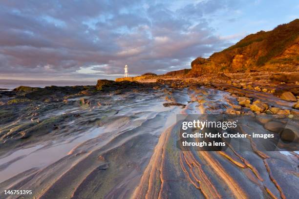 black nore lighthouse - somerset stock pictures, royalty-free photos & images