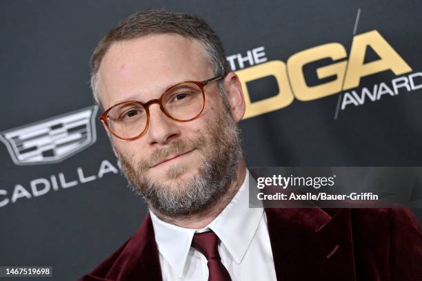 Seth Rogen attends the 75th Directors Guild of America Awards at The Beverly Hilton on February 18, 2023 in Beverly Hills, California.