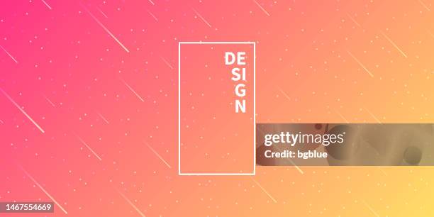 trendy starry sky with orange gradient - evening sky gradient stock illustrations