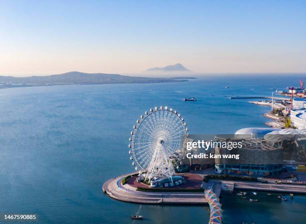 cityscape of west coast of qingdao, china - west county mall stock pictures, royalty-free photos & images