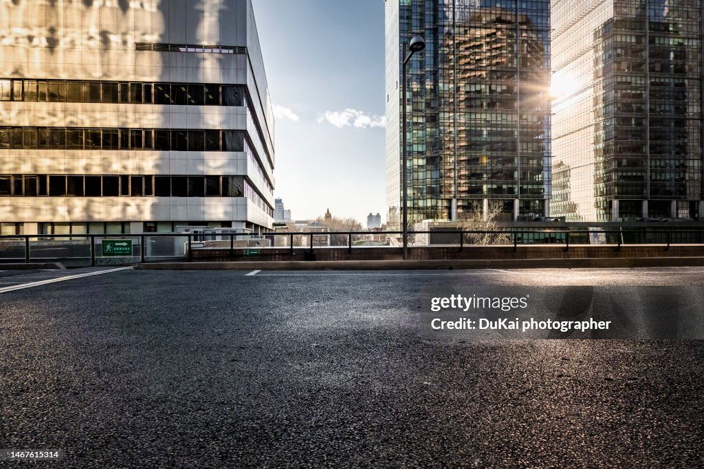 City parking lot