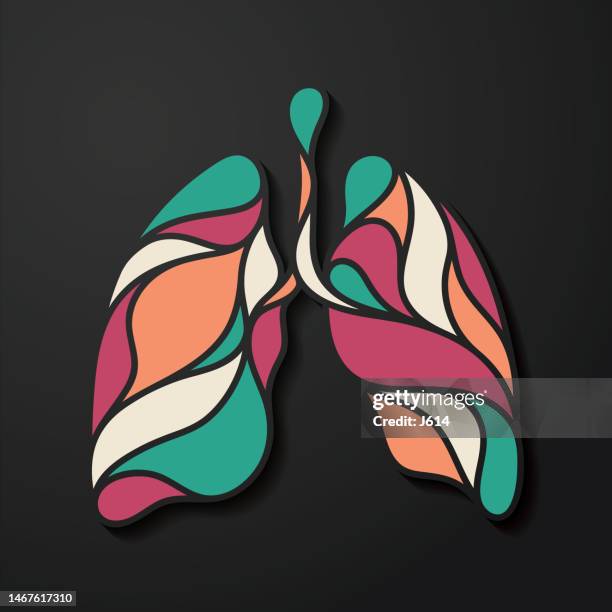abstract human lungs - glass lung stock illustrations