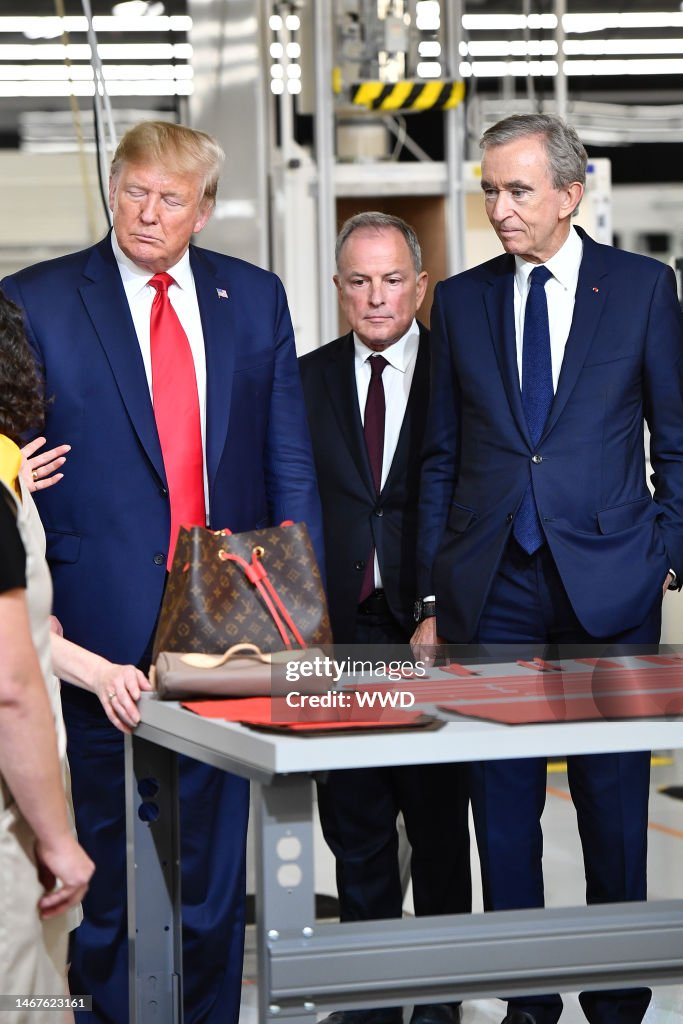 President Donald Trump, Michael Burke and Bernard Arnault News Photo -  Getty Images