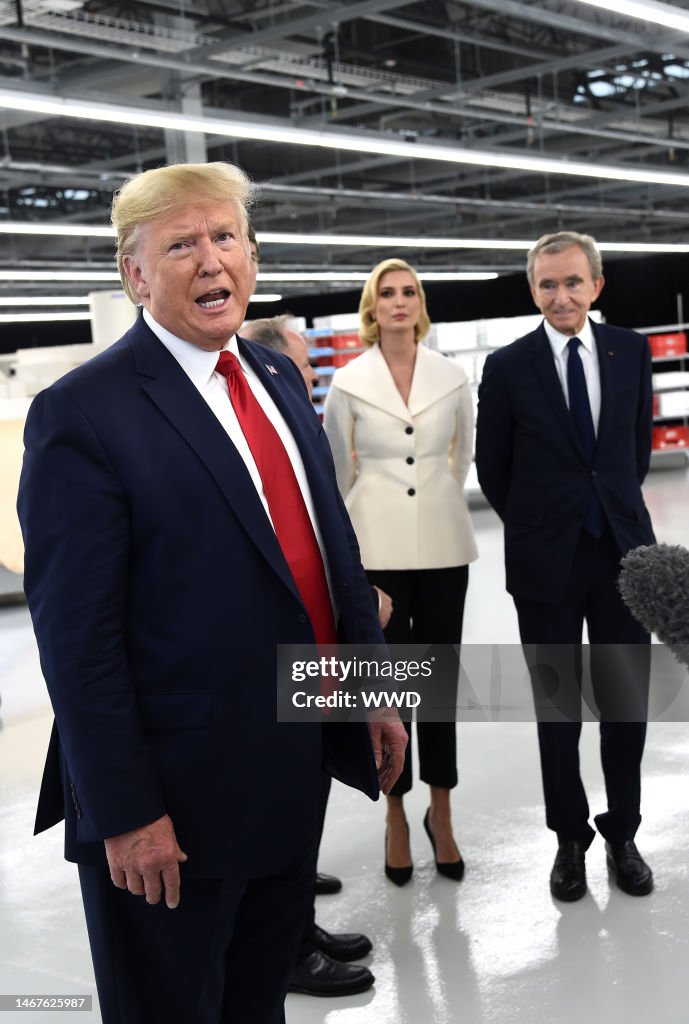 President Donald Trump, Ivanka Trump and Bernard Arnault News Photo