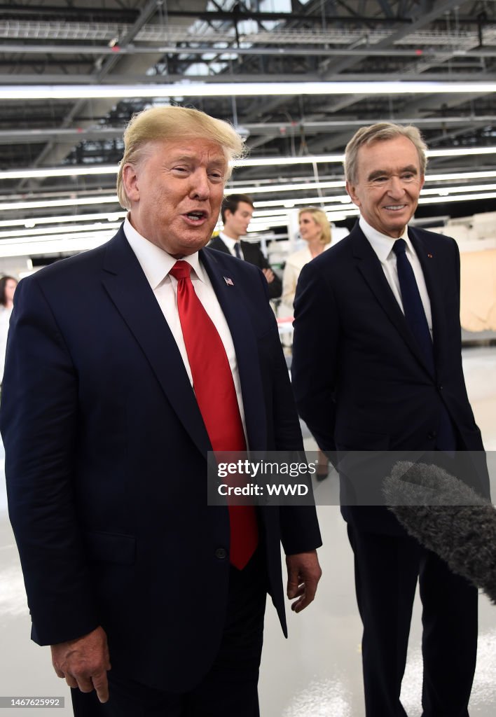 President Donald Trump and Bernard Arnault News Photo - Getty Images