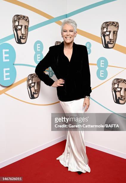 Jamie Lee Curtis attends the EE BAFTA Film Awards 2023 at The Royal Festival Hall on February 19, 2023 in London, England.