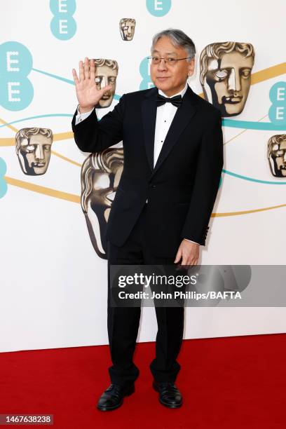 Host Kazuo Ishiguro attends the EE BAFTA Film Awards 2023 at The Royal Festival Hall on February 19, 2023 in London, England.