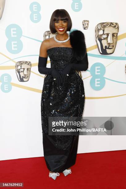 Yvonne Orji attends the EE BAFTA Film Awards 2023 at The Royal Festival Hall on February 19, 2023 in London, England.